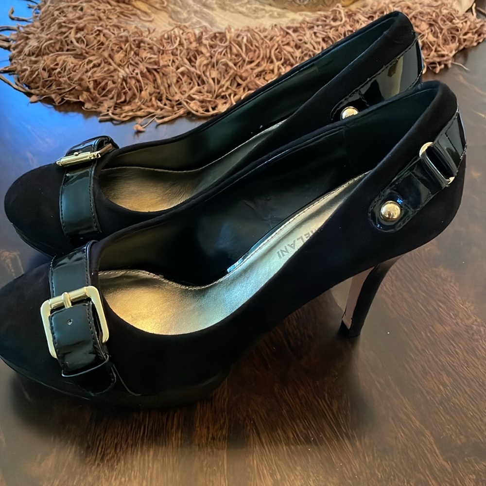 Antonio Melani Black Suede Pump